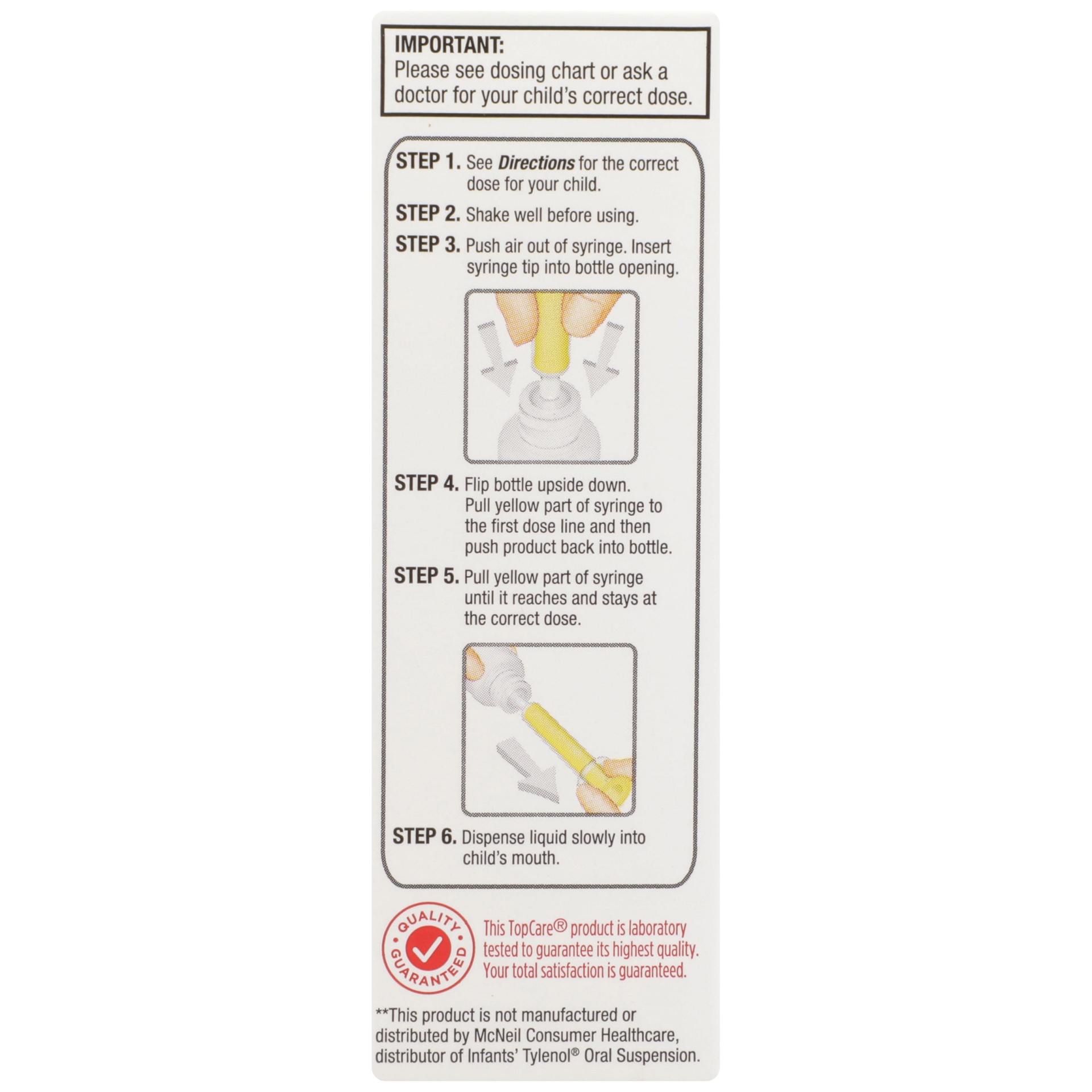 slide 6 of 6, TopCare TOP CARE Topcare Infants Pain & Fever Relief Drops, 1 fl oz