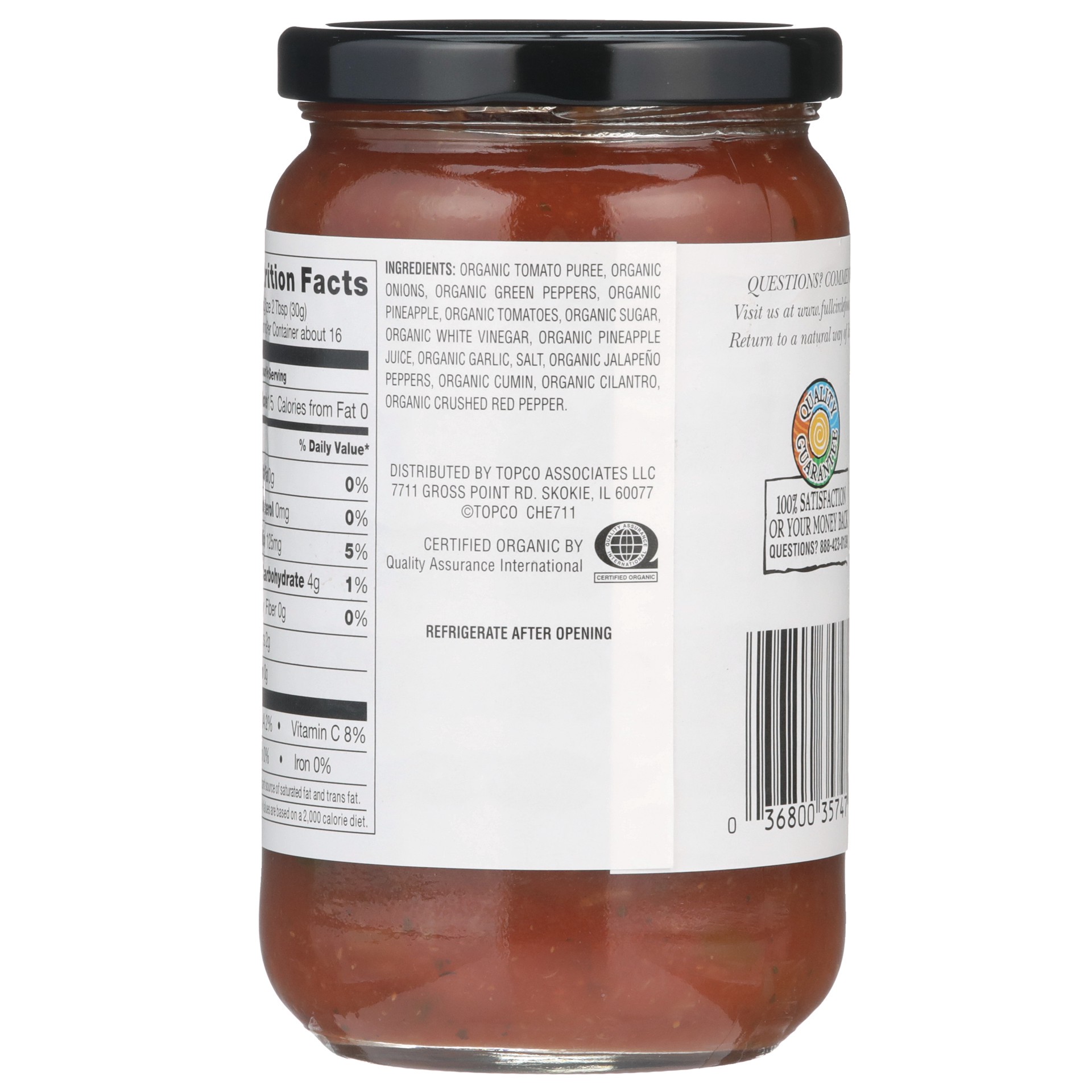 slide 3 of 6, Full Circle Market Mild Pineapple Salsa, 16 oz