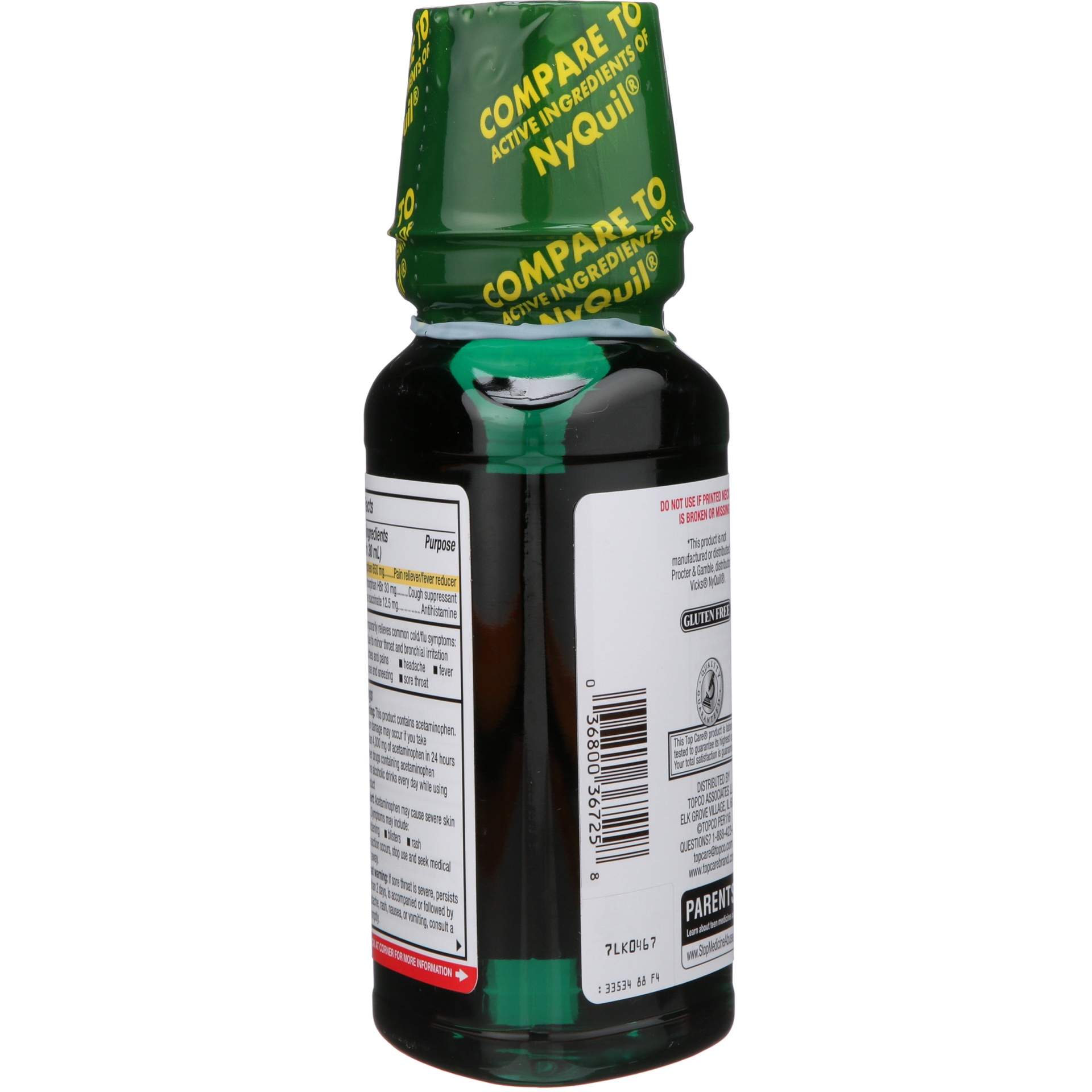 slide 5 of 6, TopCare Health Multi-Symptom Relief NiteTime Original Flavor Cold & Flu Relief 8 fl oz, 8 fl oz