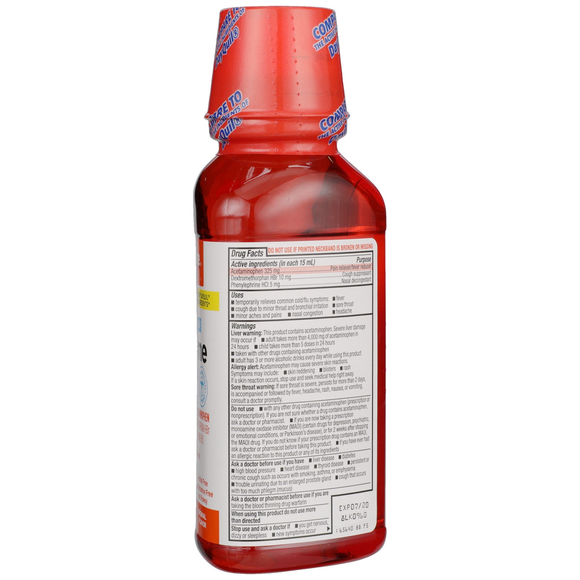 slide 2 of 6, TopCare Health Multi-Symptom Relief DayTime Original Flavor Cold & Flu Relief 12 fl oz, 12 fl oz