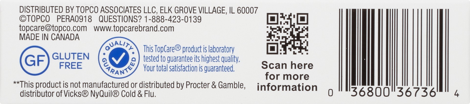 slide 3 of 6, TopCare Health Multi-Symptom Relief NiteTime Cold & Flu Relief 24 Softgels, 24 ct