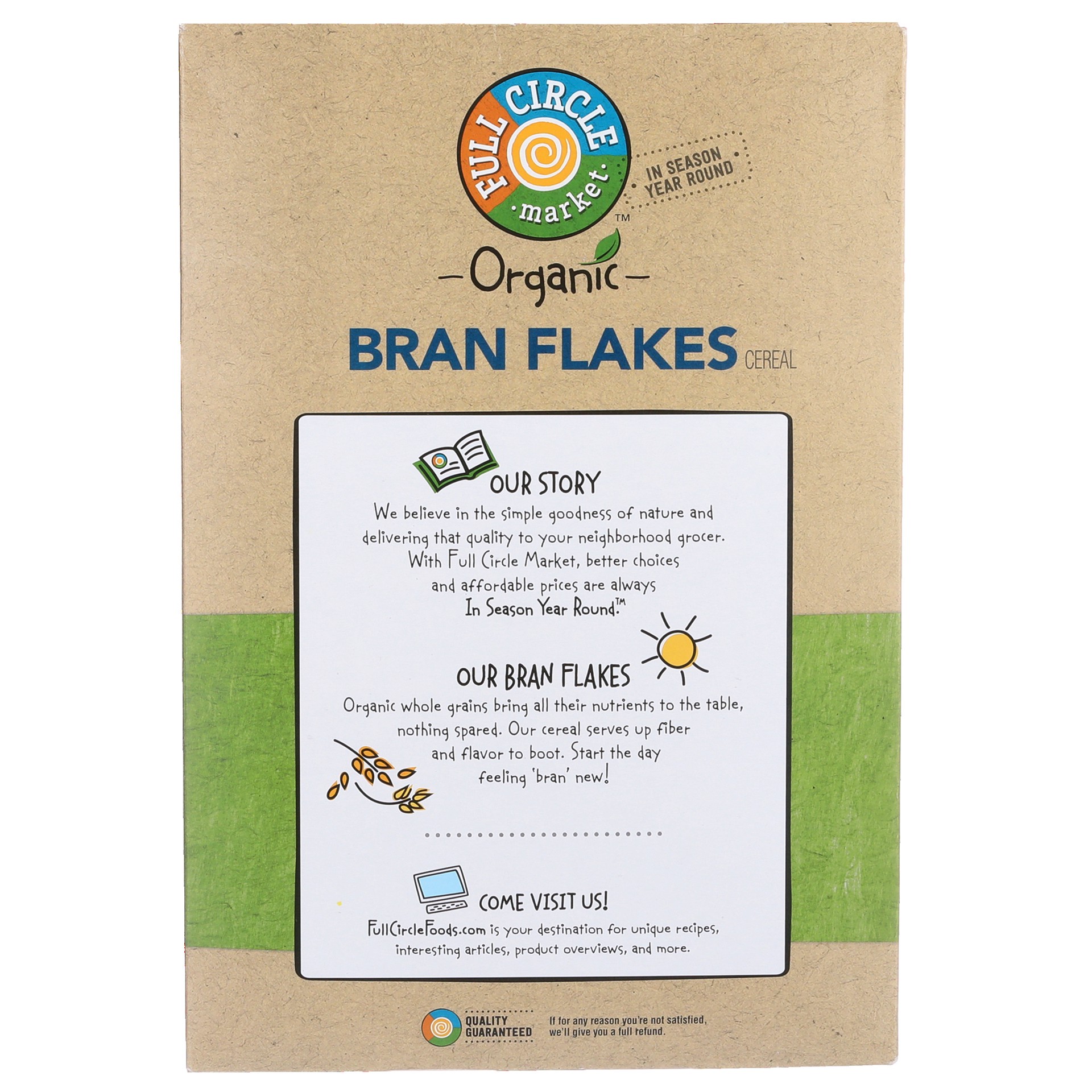 slide 5 of 6, Full Circle Market Organic Bran Flakes Cereal, 14 oz