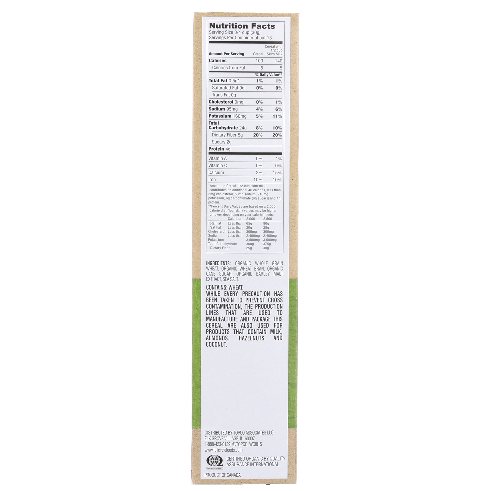 slide 6 of 6, Full Circle Market Organic Bran Flakes Cereal, 14 oz