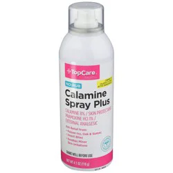 TopCare Calamine 8% Skin Protectant Plus Pramoxine Hcl 1% External Analgesic No-Rub Spray