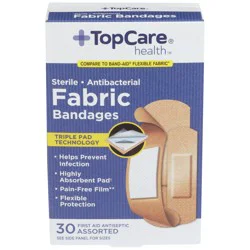 TopCare Antibacterial Flexible Fabric Adhesive Bandages