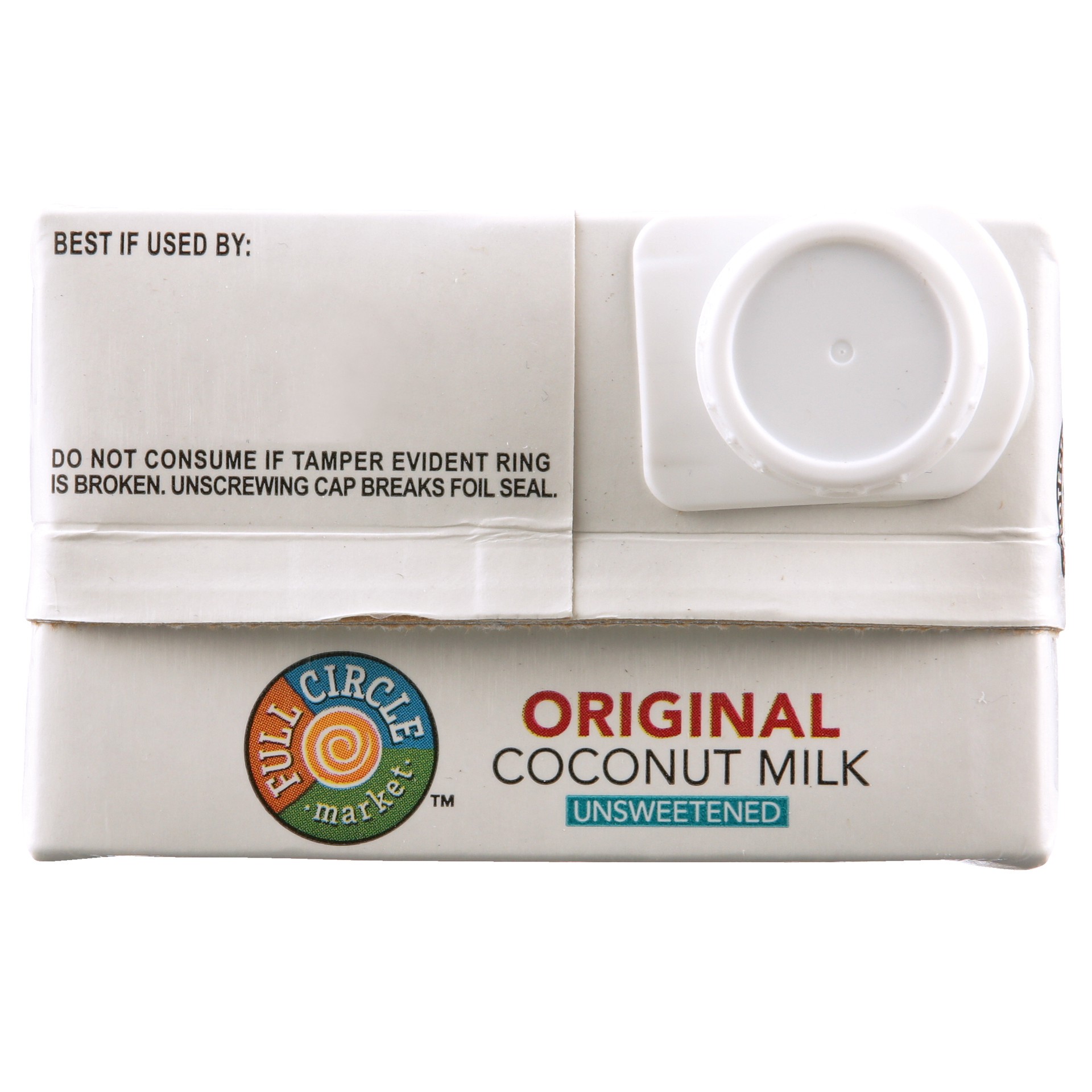 slide 3 of 6, Full Circle Market Unsweetened Original Coconut Beverage 32 fl oz, 32 fl oz