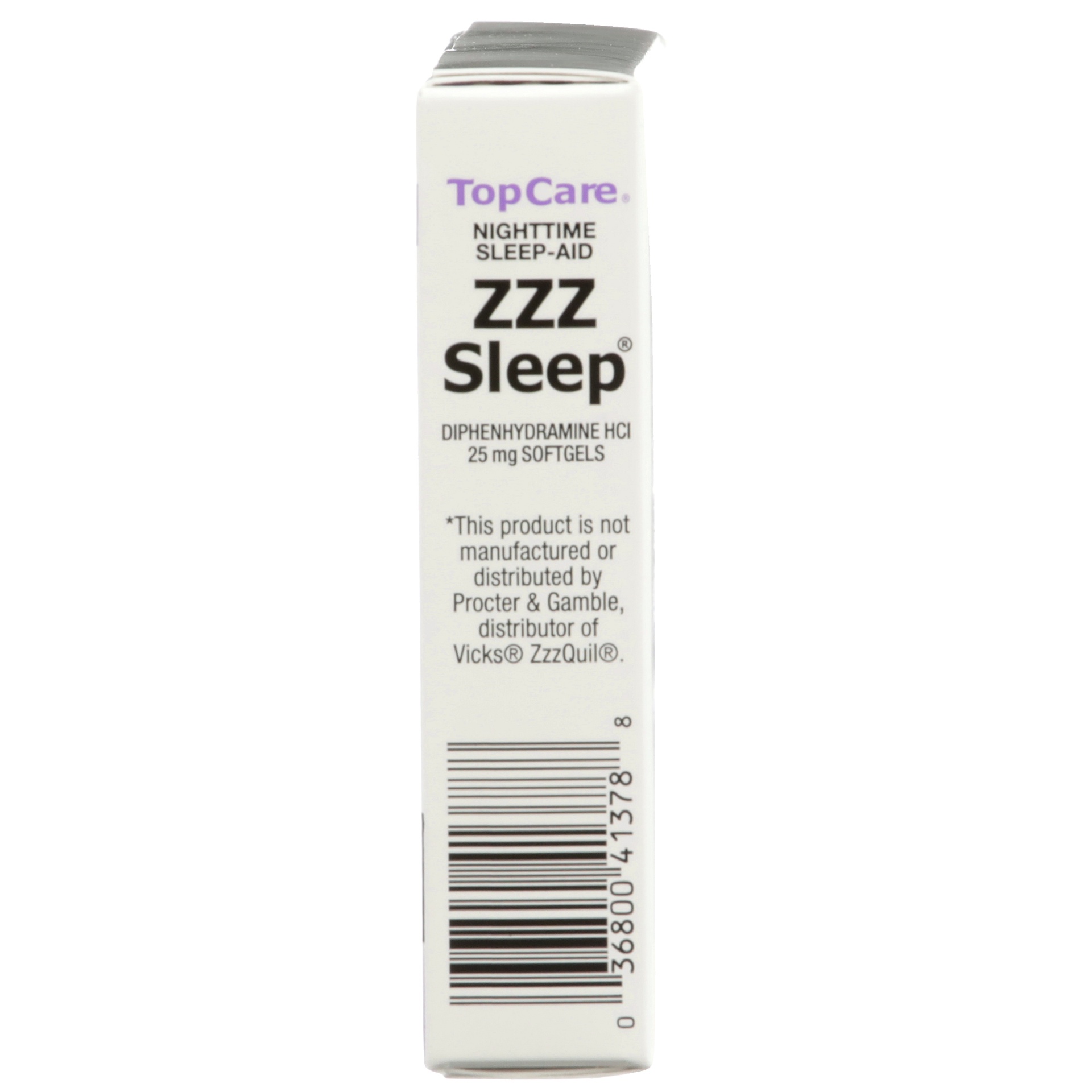 slide 4 of 6, TopCare ZZZ Sleep, 25 mg, Softgels, 24 ct