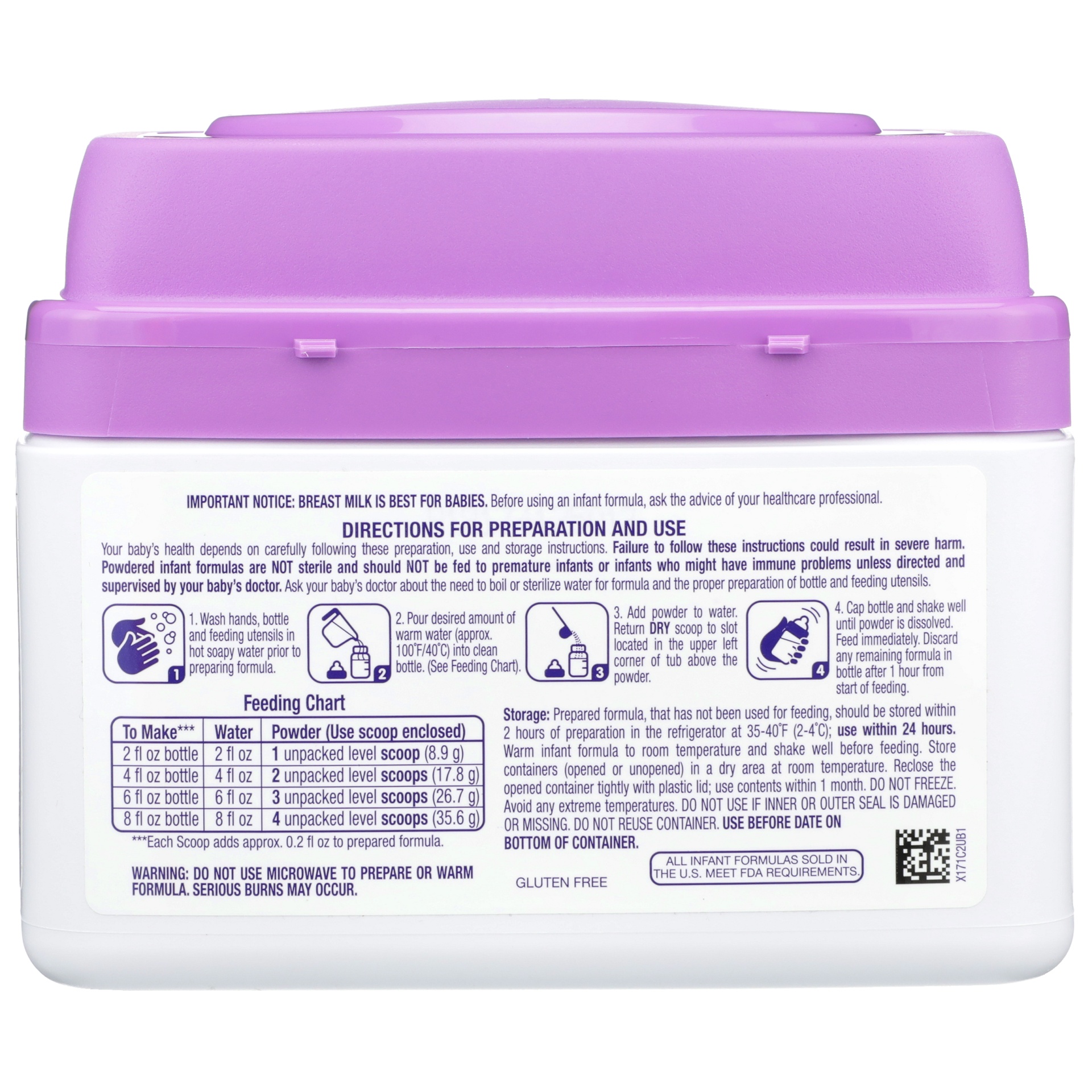 slide 2 of 6, Tippy Toes 0 to 12 Months Gentle Premium Milk-Based Powder with Iron Baby Infant Formula 21.5 oz, 21.5 oz