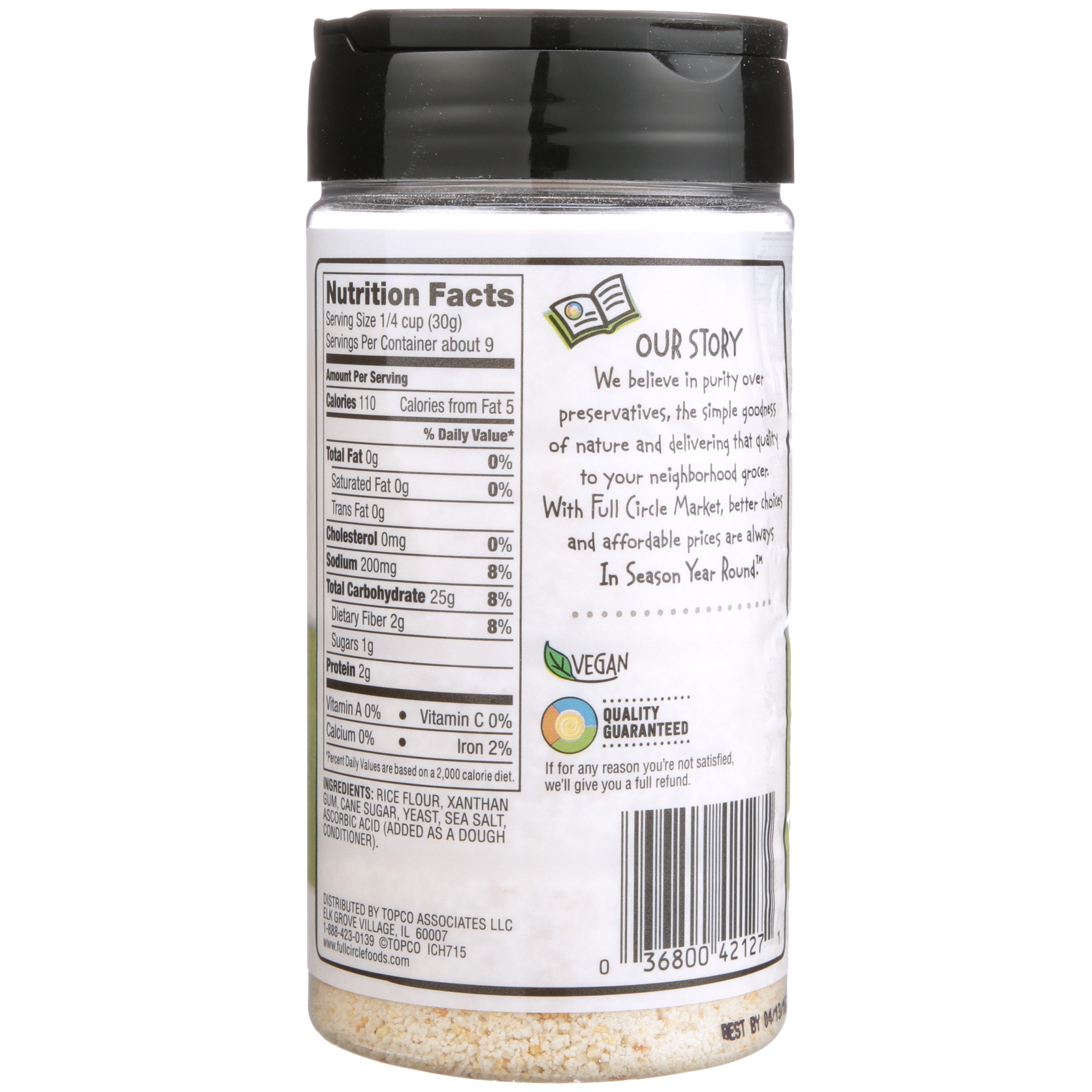 slide 3 of 6, Full Circle Market Gluten Free Original Bread Crumbs 9 oz, 9 oz