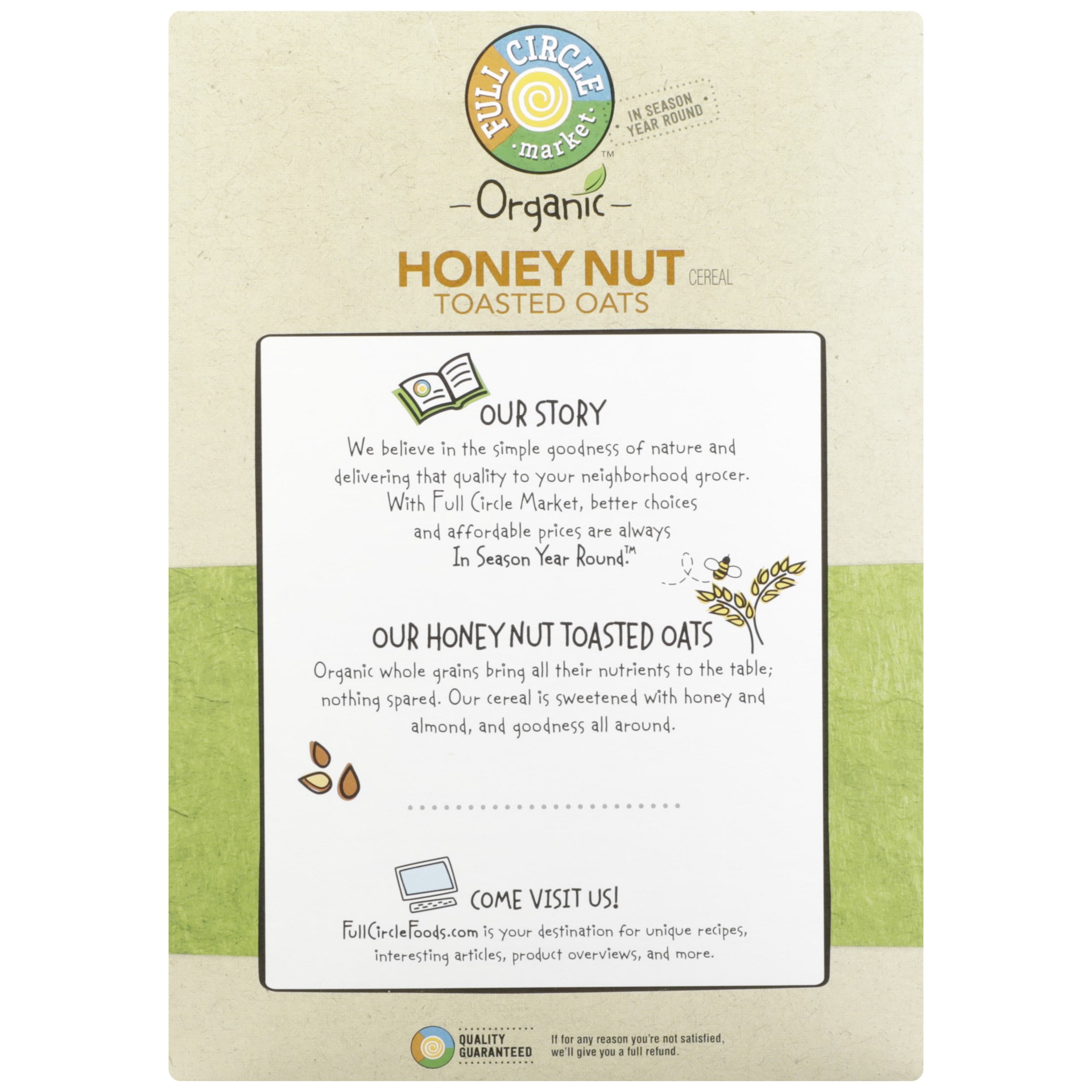 slide 6 of 6, Full Circle Market Organic Toasted Oats Honey Nut Cereal 12.25 oz, 12.25 oz