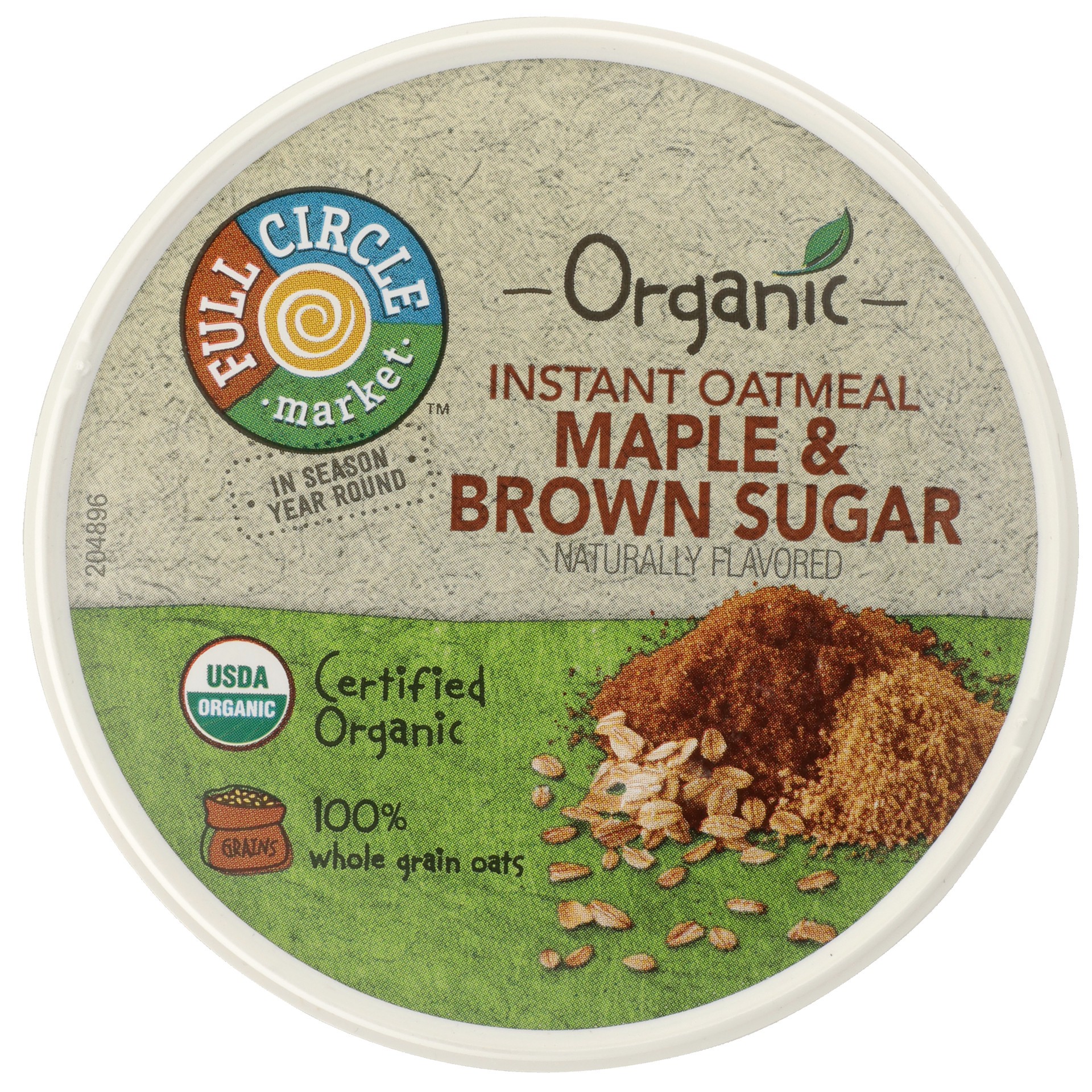 slide 4 of 6, Full Circle Market Organic Maple & Brown Sugar Instant Oatmeal 1.9 oz, 1.9 oz