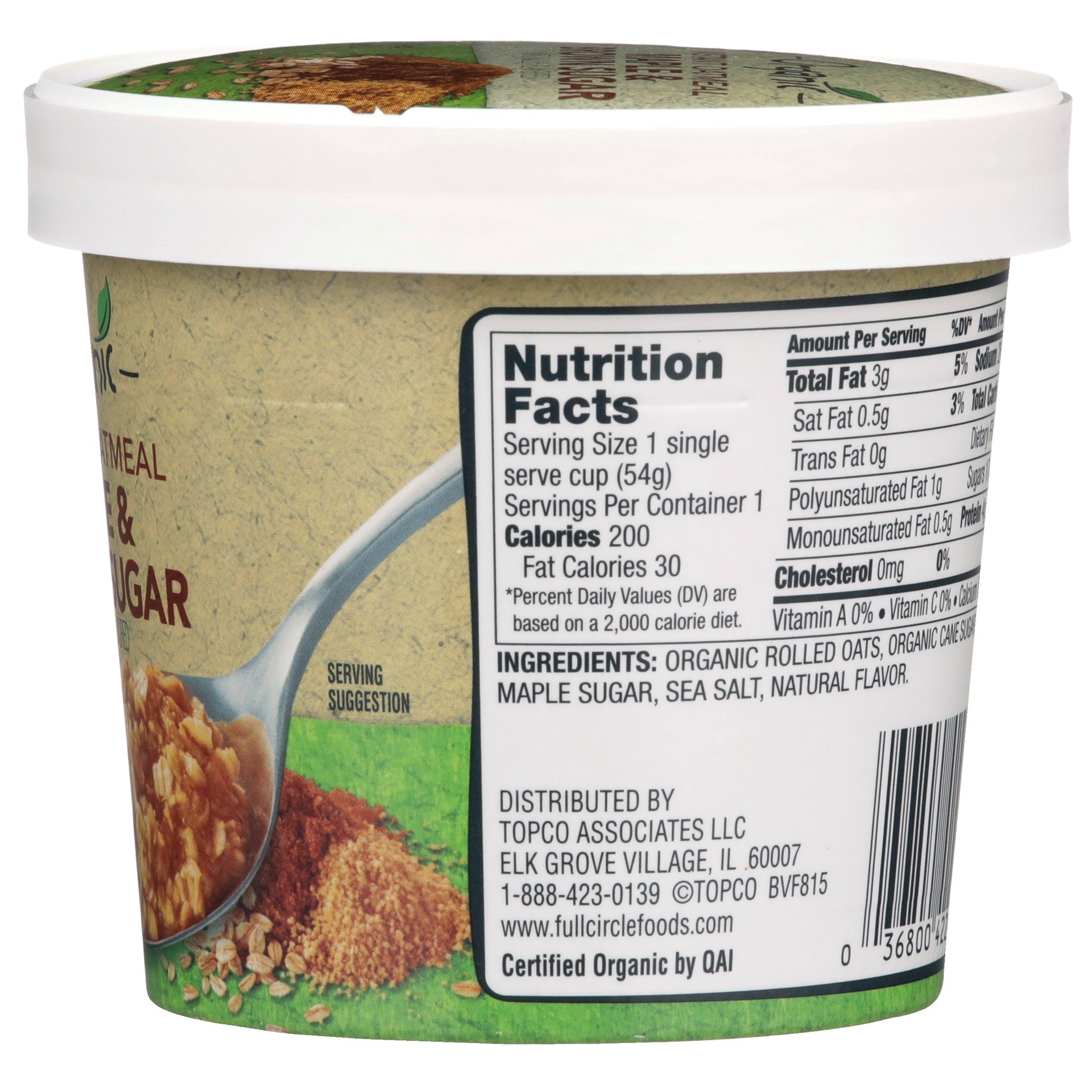 slide 5 of 6, Full Circle Market Organic Maple & Brown Sugar Instant Oatmeal 1.9 oz, 1.9 oz