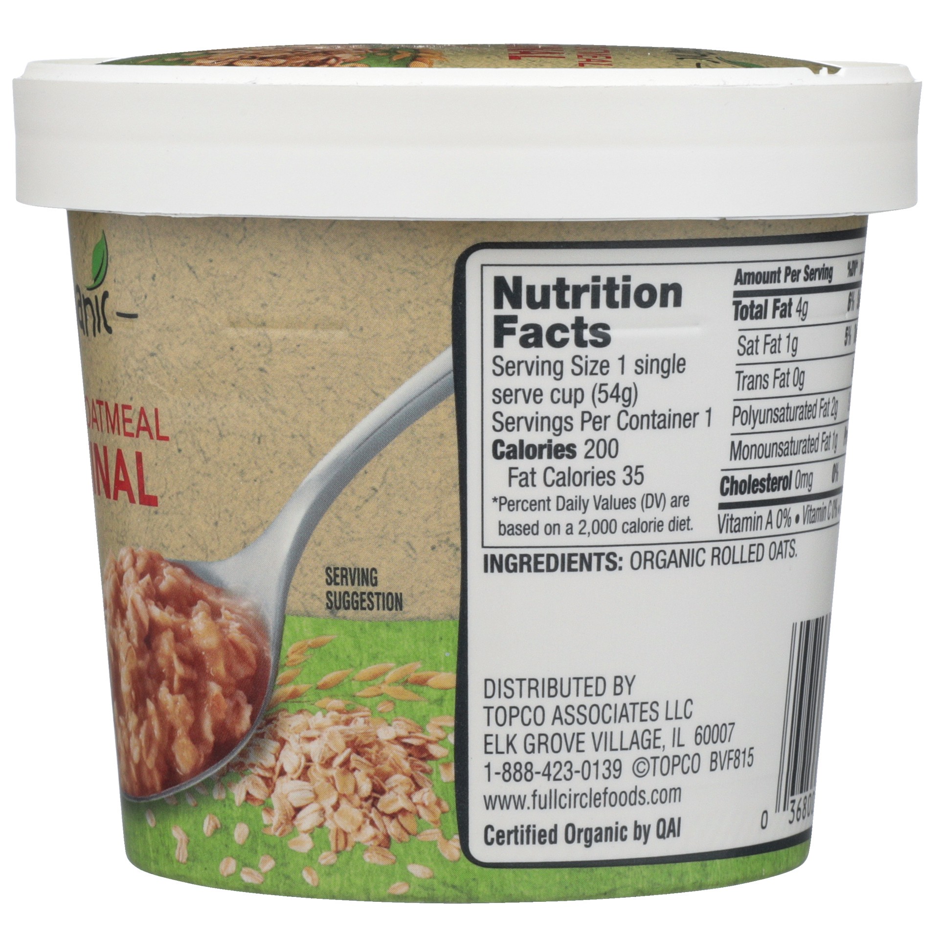 slide 3 of 6, Full Circle Market Organic Instant Original Oatmeal 1.9 oz, 1.9 oz