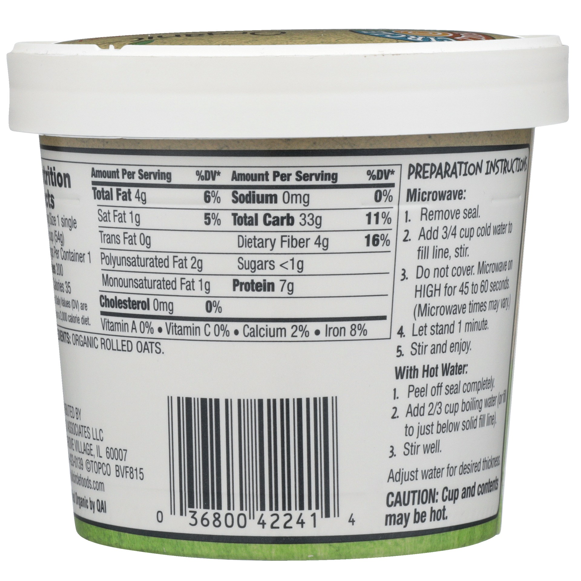 slide 6 of 6, Full Circle Market Organic Instant Original Oatmeal 1.9 oz, 1.9 oz