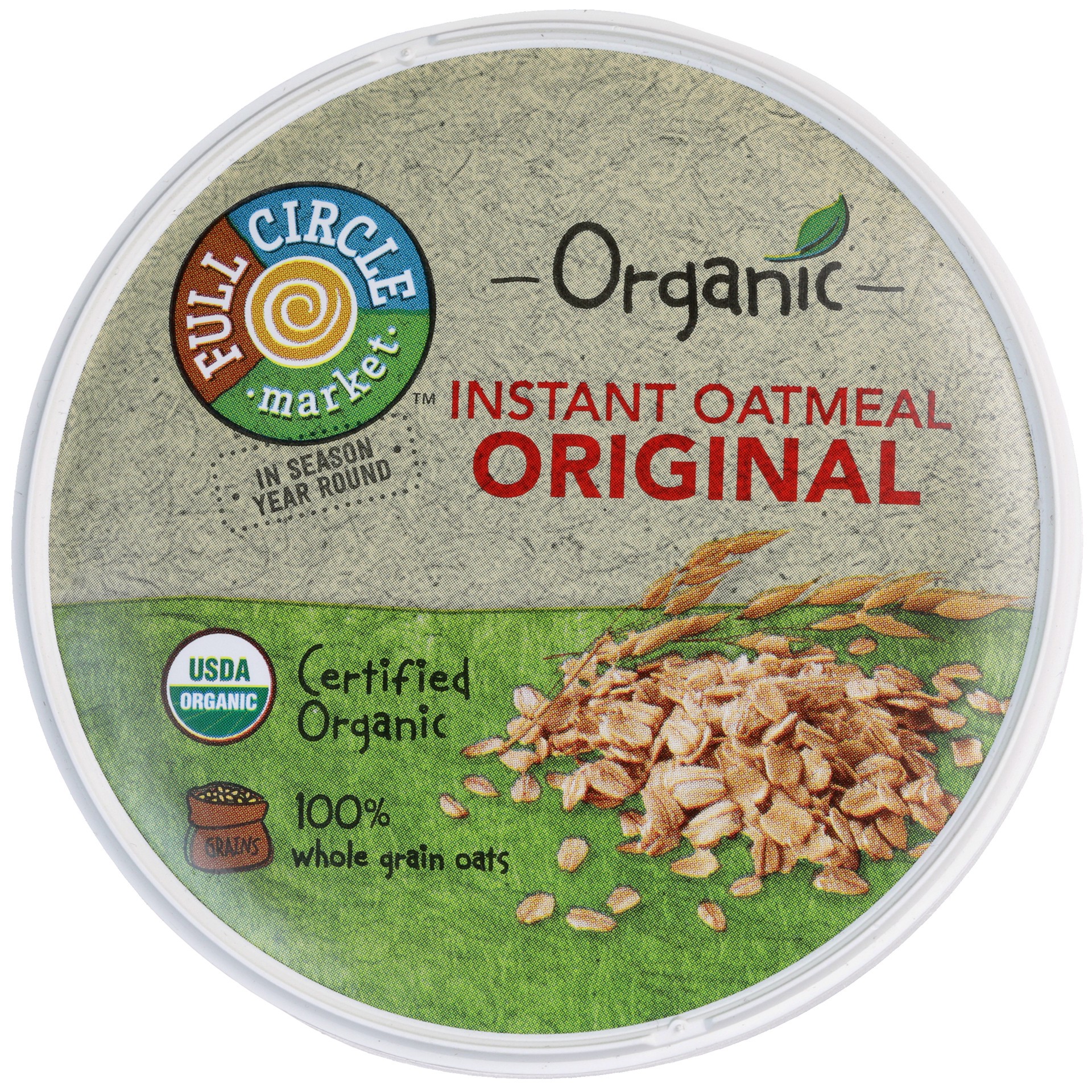 slide 4 of 6, Full Circle Market Organic Instant Original Oatmeal 1.9 oz, 1.9 oz