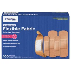 Topcare Fabric Bandages 100 Count