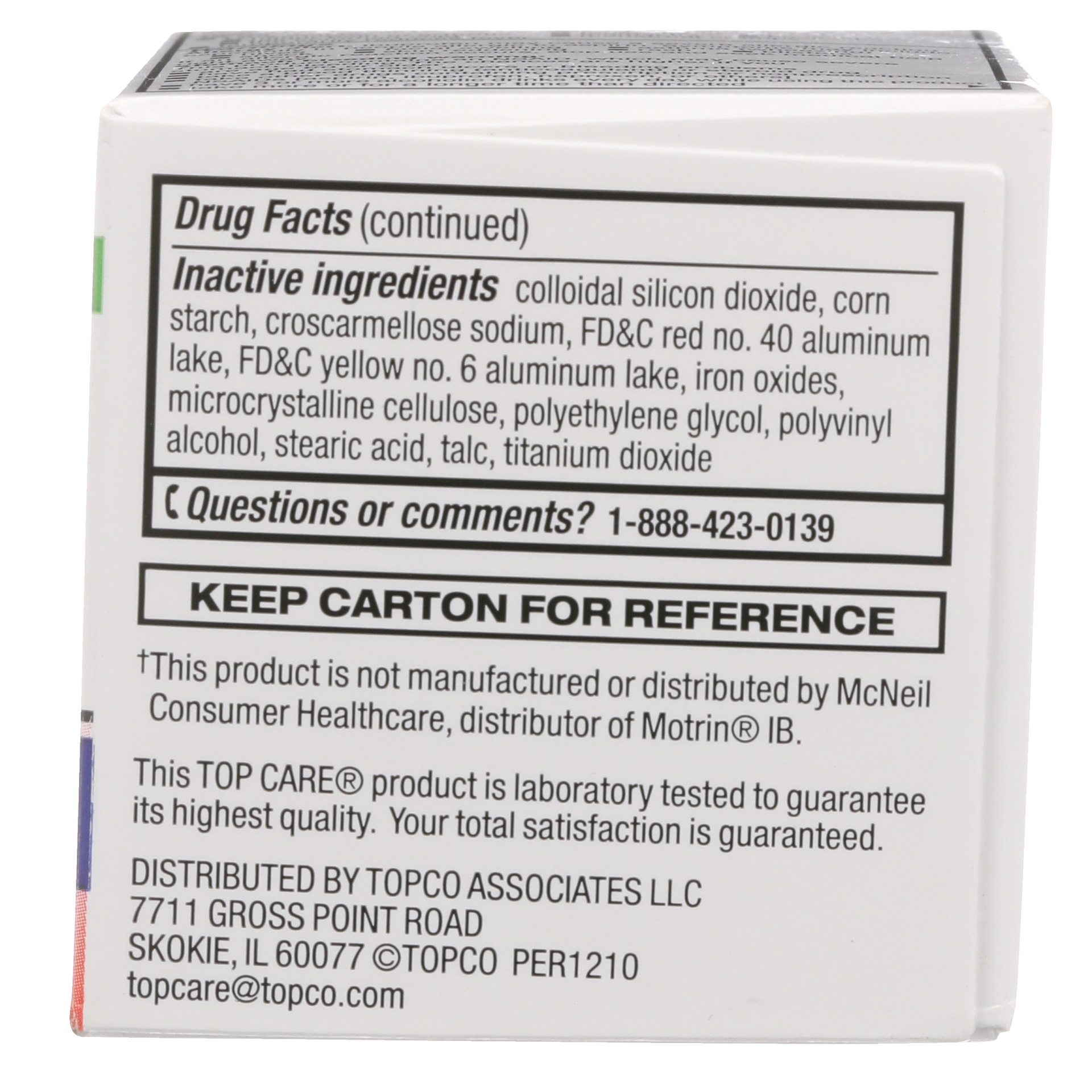 slide 5 of 6, TopCare Ibuprofen 200mg Coated Tablets, 50 ct
