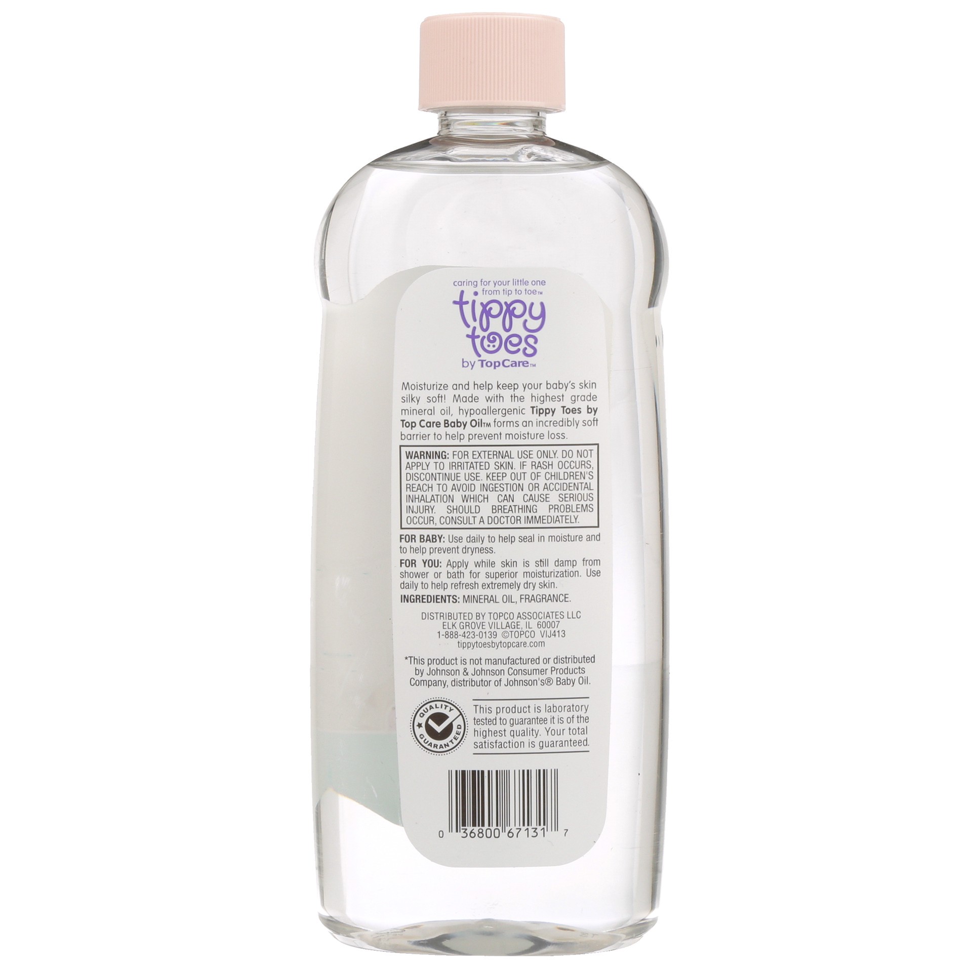 slide 6 of 6, Tippy Toes Lightly Scented Baby Oil 20 fl oz, 20 fl oz