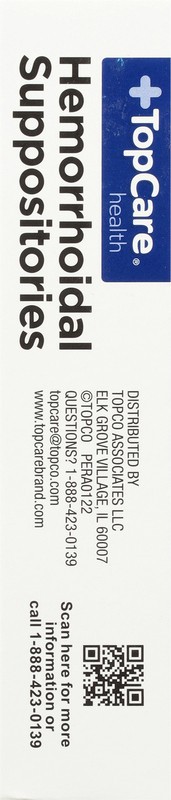 slide 3 of 4, TopCare Hemorrhoid Suppositories, 12 ct