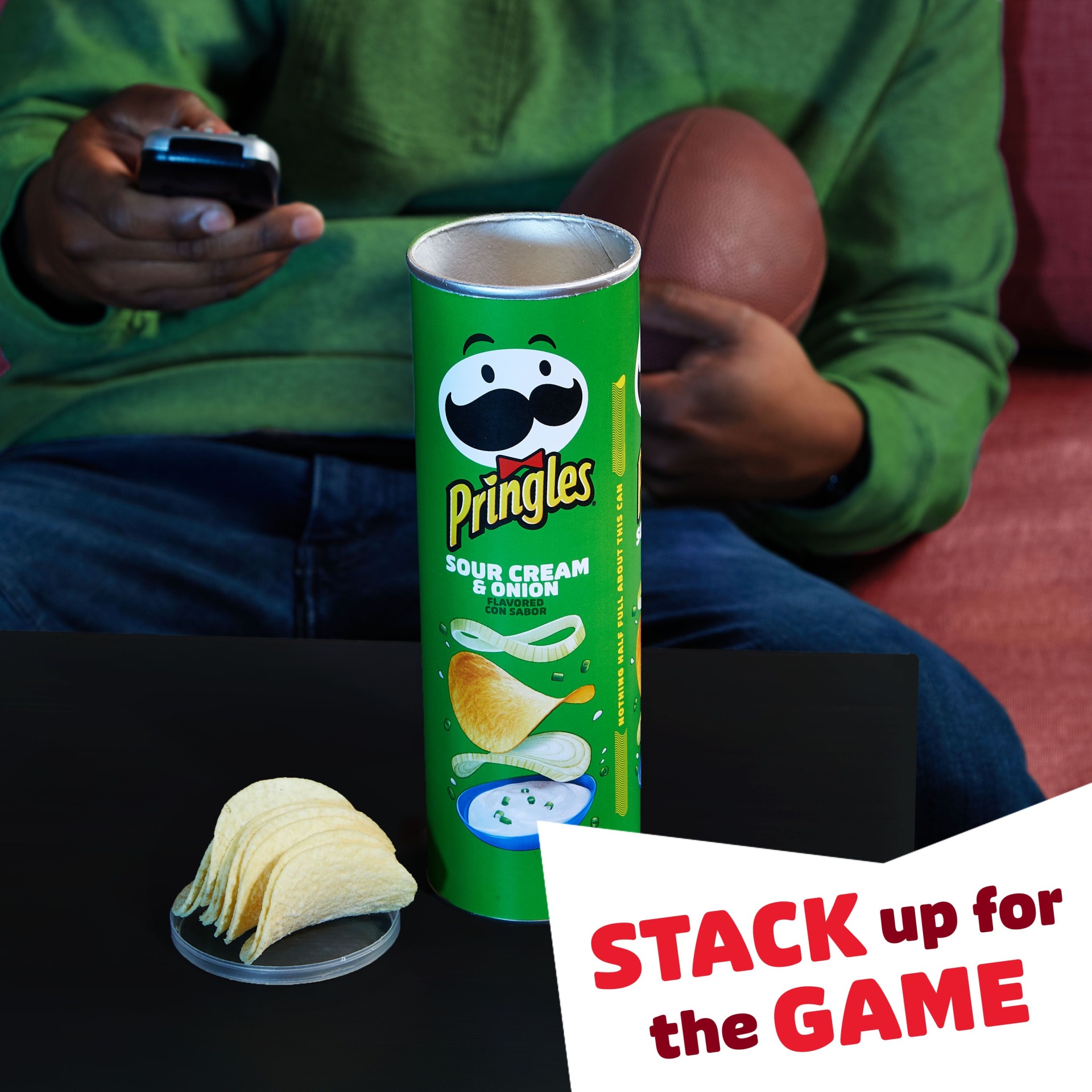 slide 2 of 7, Pringles Potato Crisps Chips, Lunch Snacks, Snacks On The Go, Sour Cream and Onion, 5.5 oz