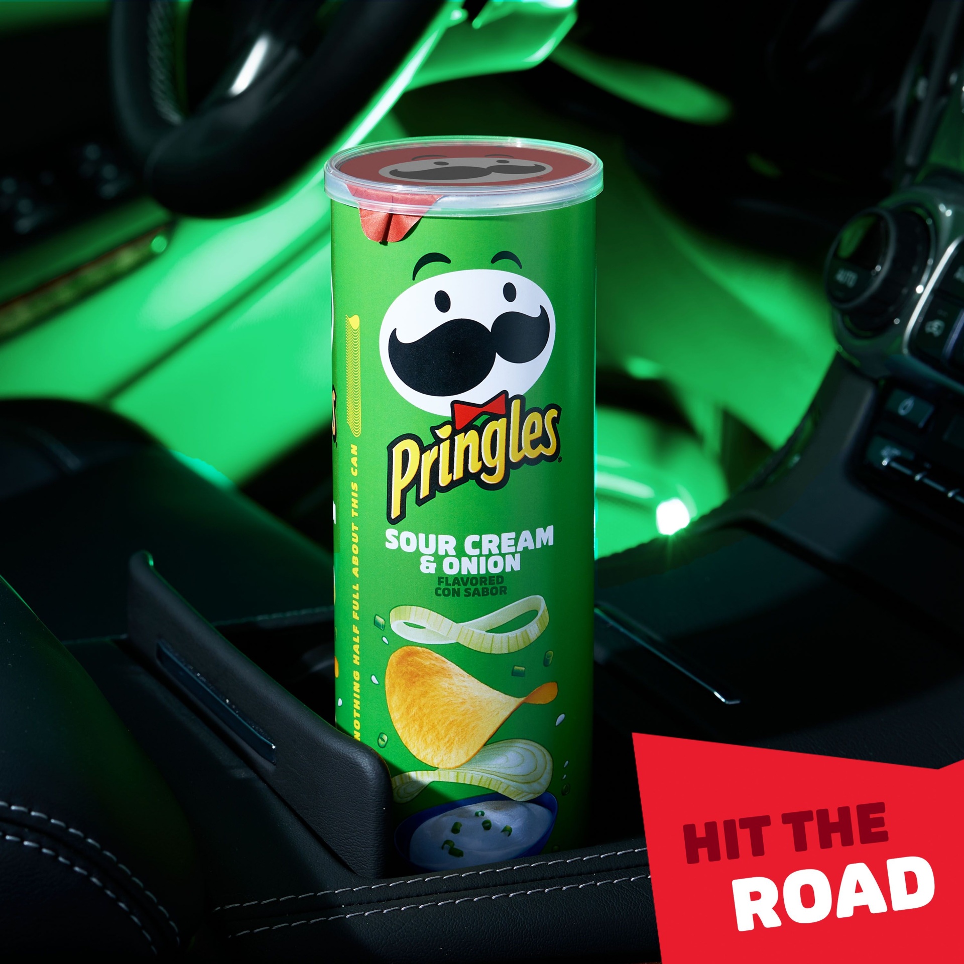 slide 6 of 7, Pringles Potato Crisps Chips, Lunch Snacks, Snacks On The Go, Sour Cream and Onion, 5.5 oz