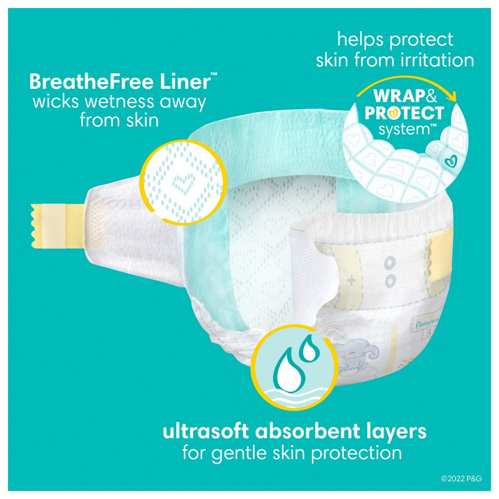 slide 2 of 6, Pampers Swaddlers Active Baby Diapers, Size 6, 84 Count, 84 ct