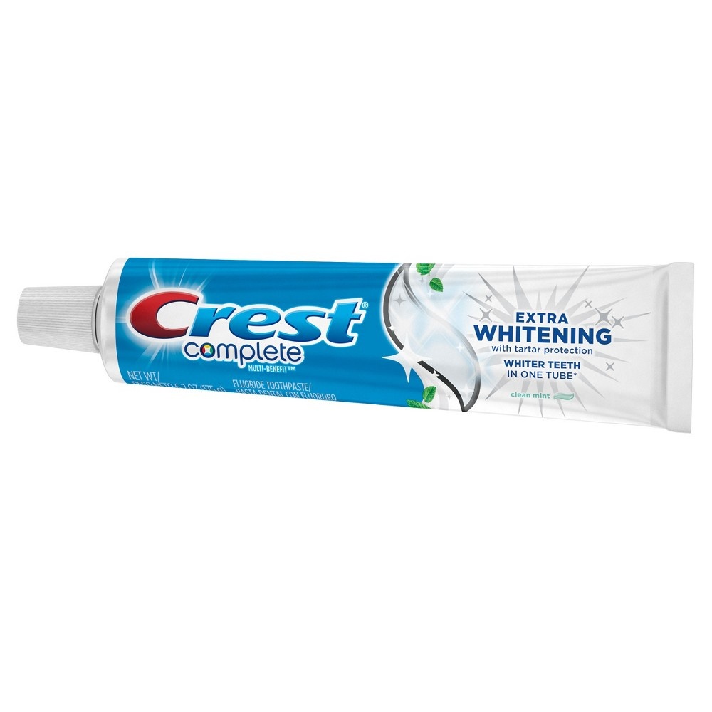 slide 4 of 8, Crest Complete Plus Extra Whitening Clean Mint Toothpaste Value Pack, 2 ct; 5.4 oz