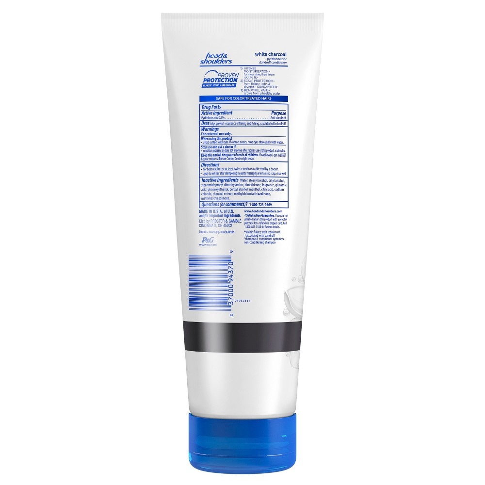 slide 2 of 2, Head & Shoulders White Charcoal Daily Hair & Scalp Dandruff Conditioner, 10.6 fl oz