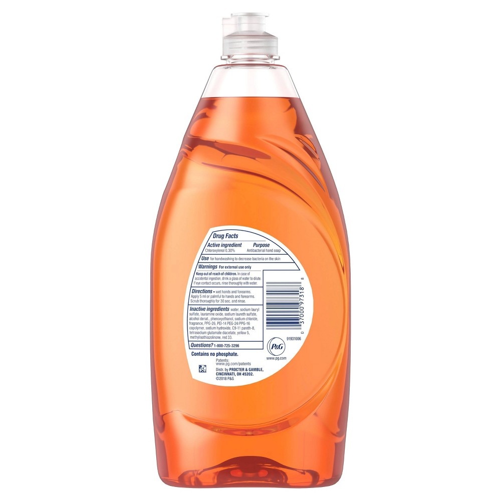 slide 2 of 2, Dawn Ultra Antibacterial Dish Soap Orange Scent, 28 fl oz