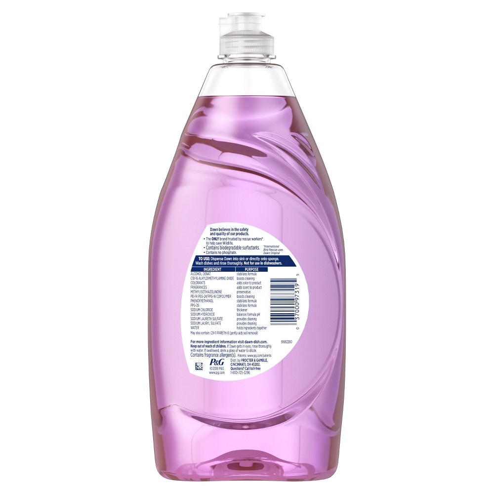 slide 2 of 2, Dawn Ultra Botanicals Lavender Dishwashing Liquid, 28 fl oz