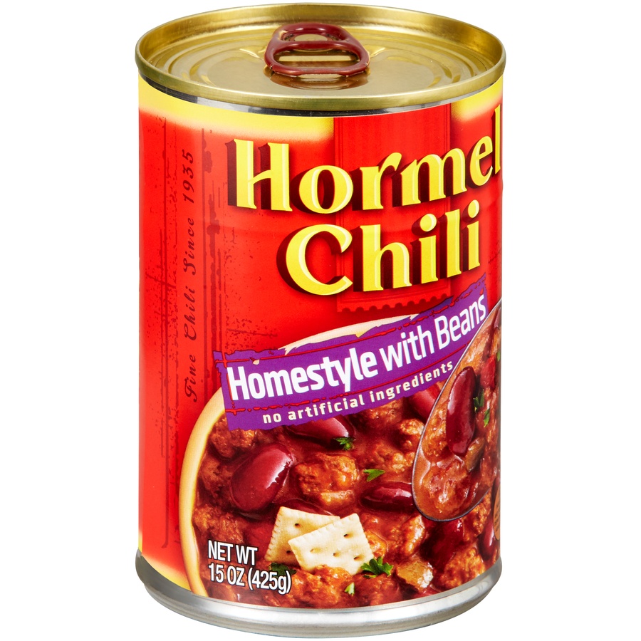 slide 3 of 6, Hormel Homestyle Chili with Beans, 15 oz