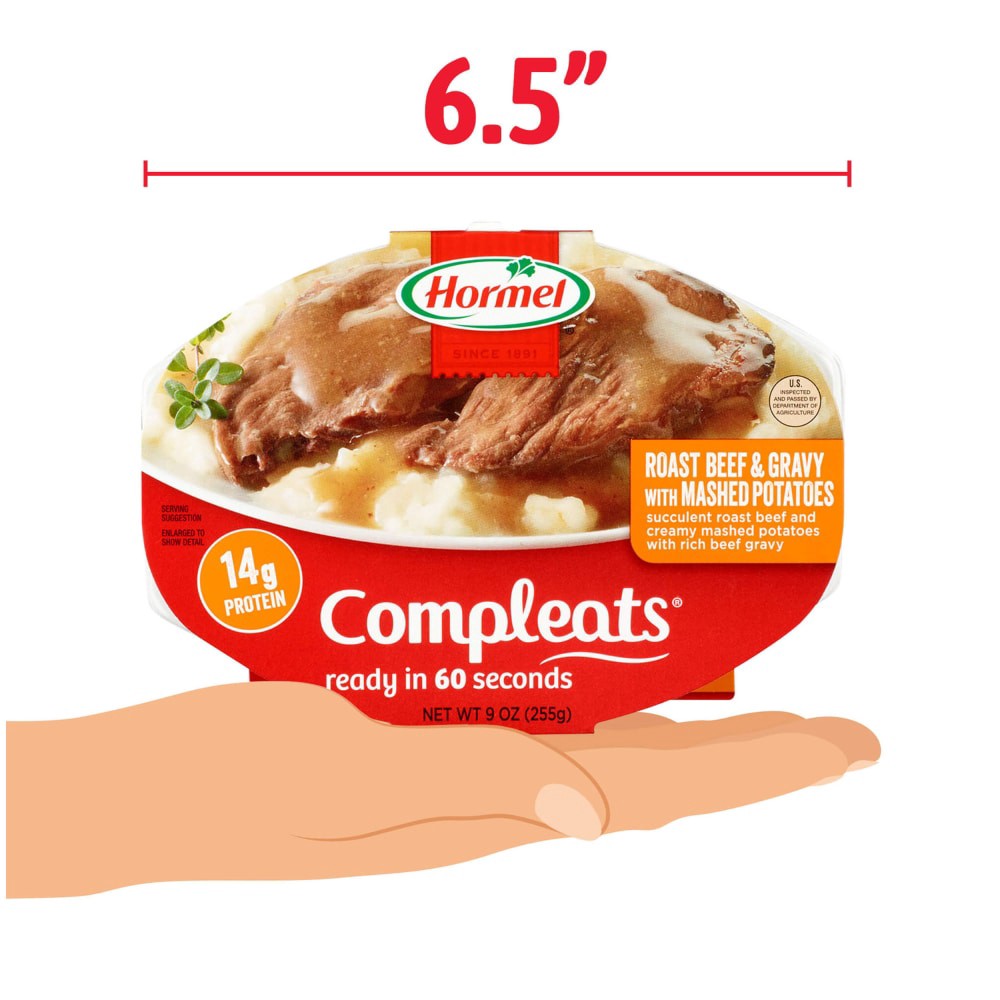 slide 5 of 6, Hormel COMPLEATS Beef Pot Roast, 9 oz