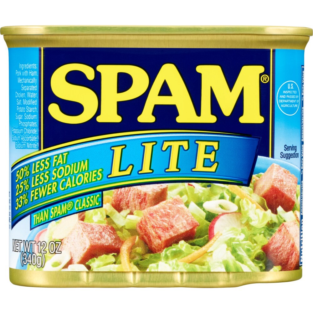 slide 4 of 6, SPAM Lite, 12 oz