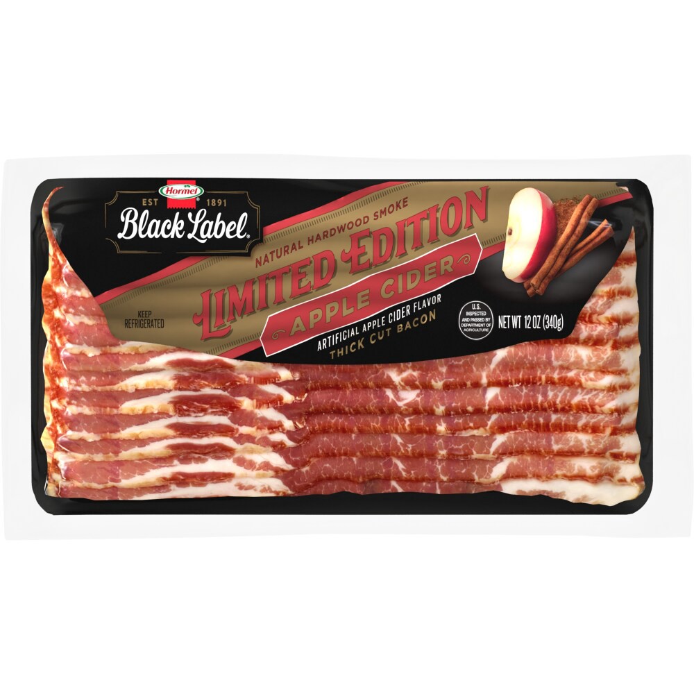 slide 1 of 1, Hormel Black Label Apple Cider Bacon, 12 oz