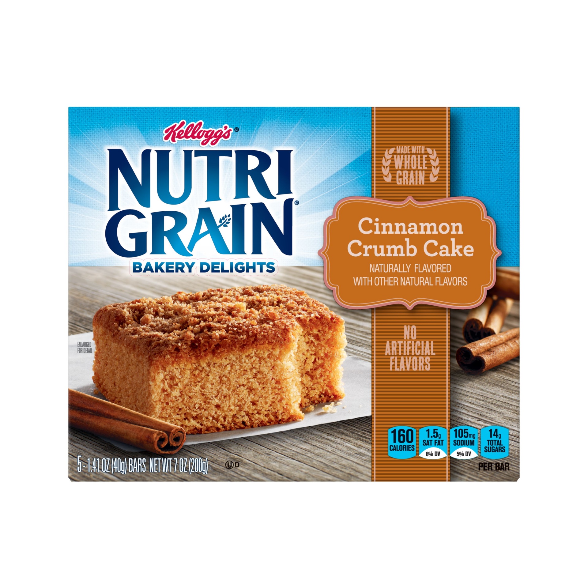 slide 4 of 7, Nutrigrain Cinnamon Crumb Cake, 7 oz