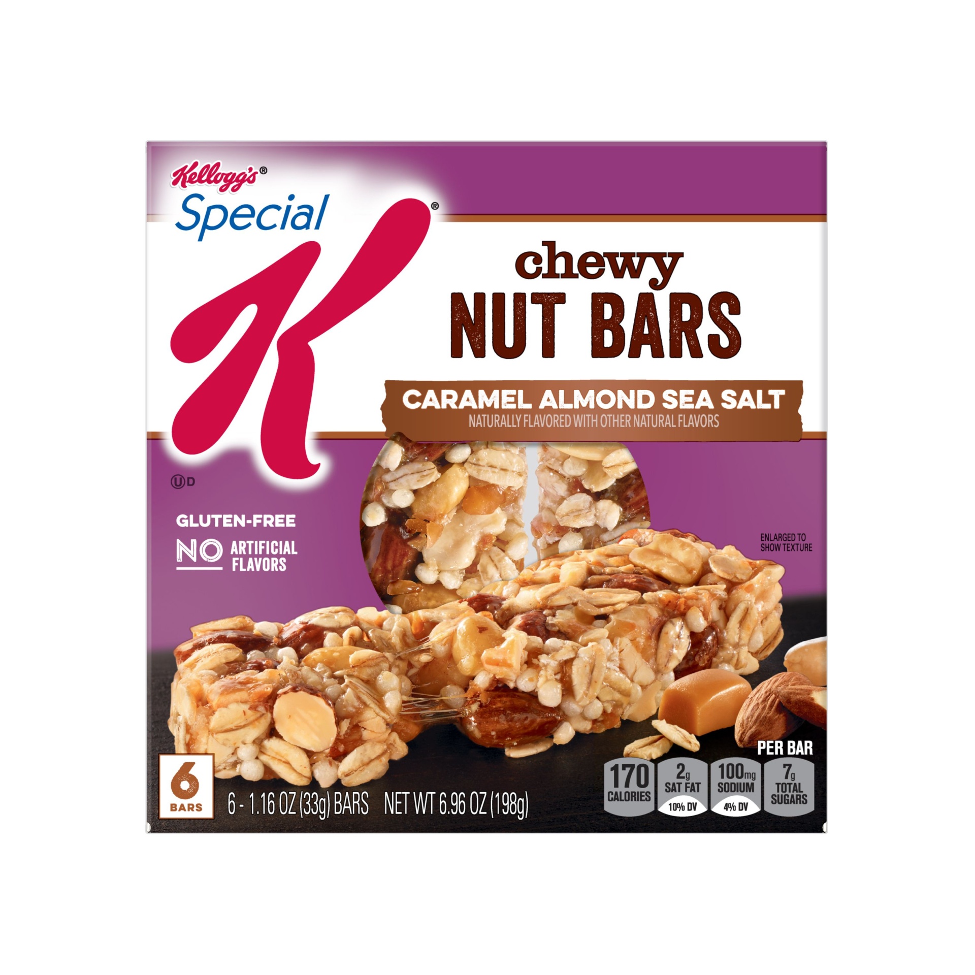 slide 6 of 7, Special K Caramel Almond Nourish Bar, 6 ct