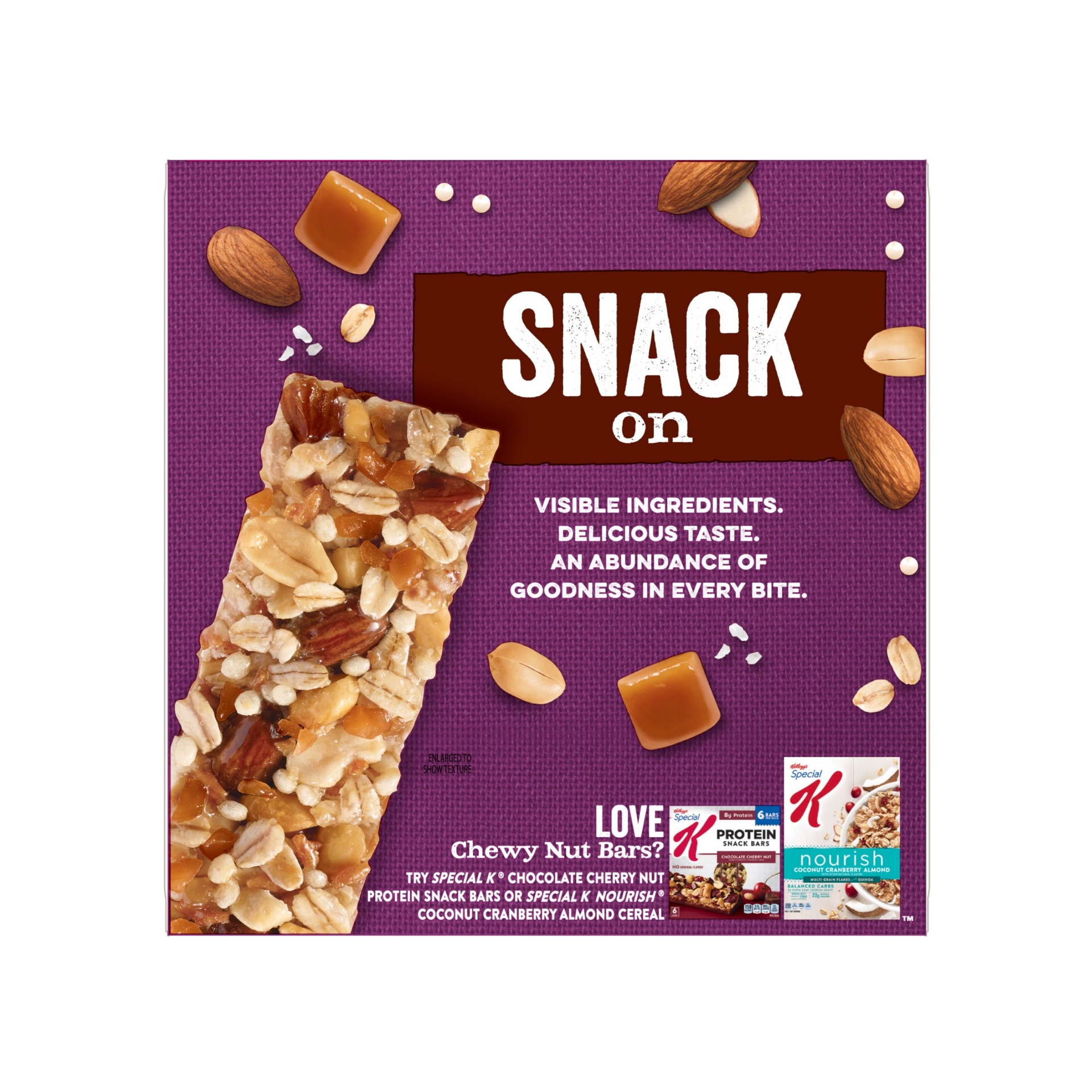 slide 2 of 7, Special K Caramel Almond Nourish Bar, 6 ct