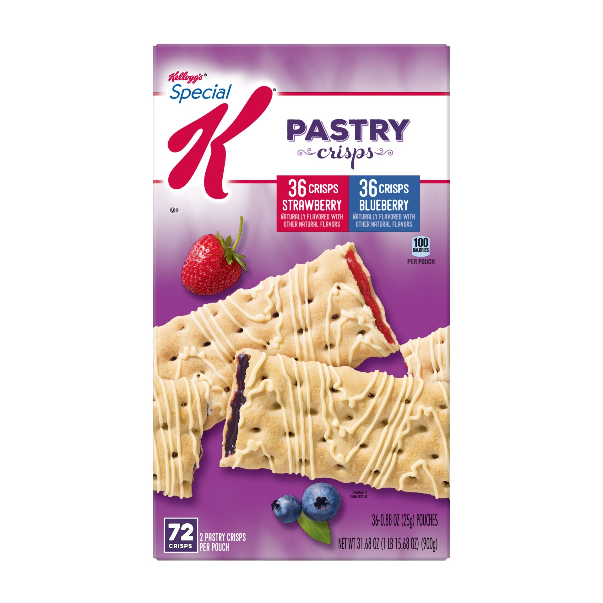 slide 7 of 7, Special K Pastry Crisps Variety Pack, 31.6 oz