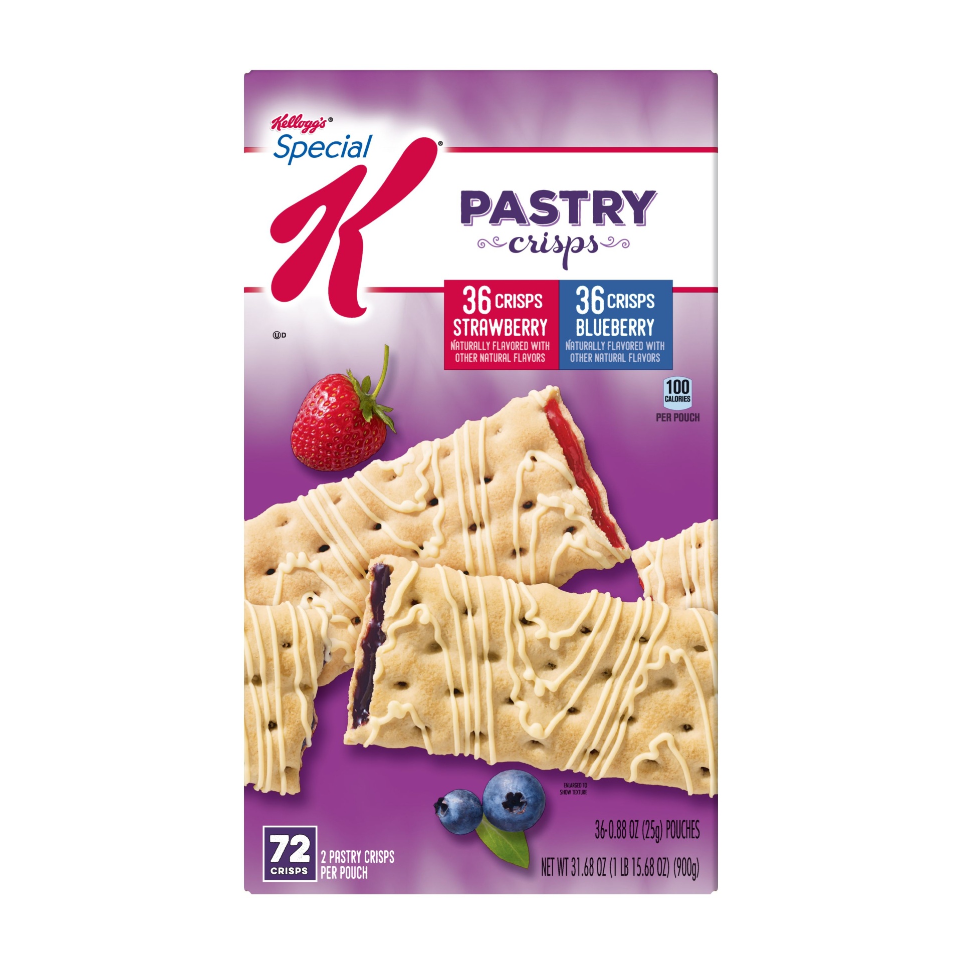 slide 4 of 7, Special K Pastry Crisps Variety Pack, 31.6 oz