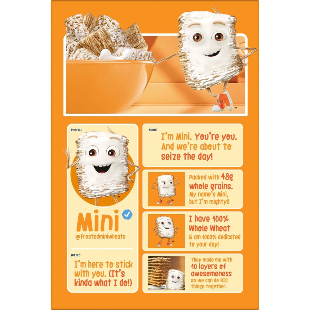 slide 5 of 6, Kellogg's Frosted Mini-Wheats Original Cold Breakfast Cereal, 18 oz