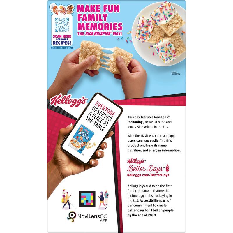 slide 4 of 5, Rice Krispies Kellogg's Rice Krispies Cold Breakfast Cereal Original, 12 oz, 12 oz