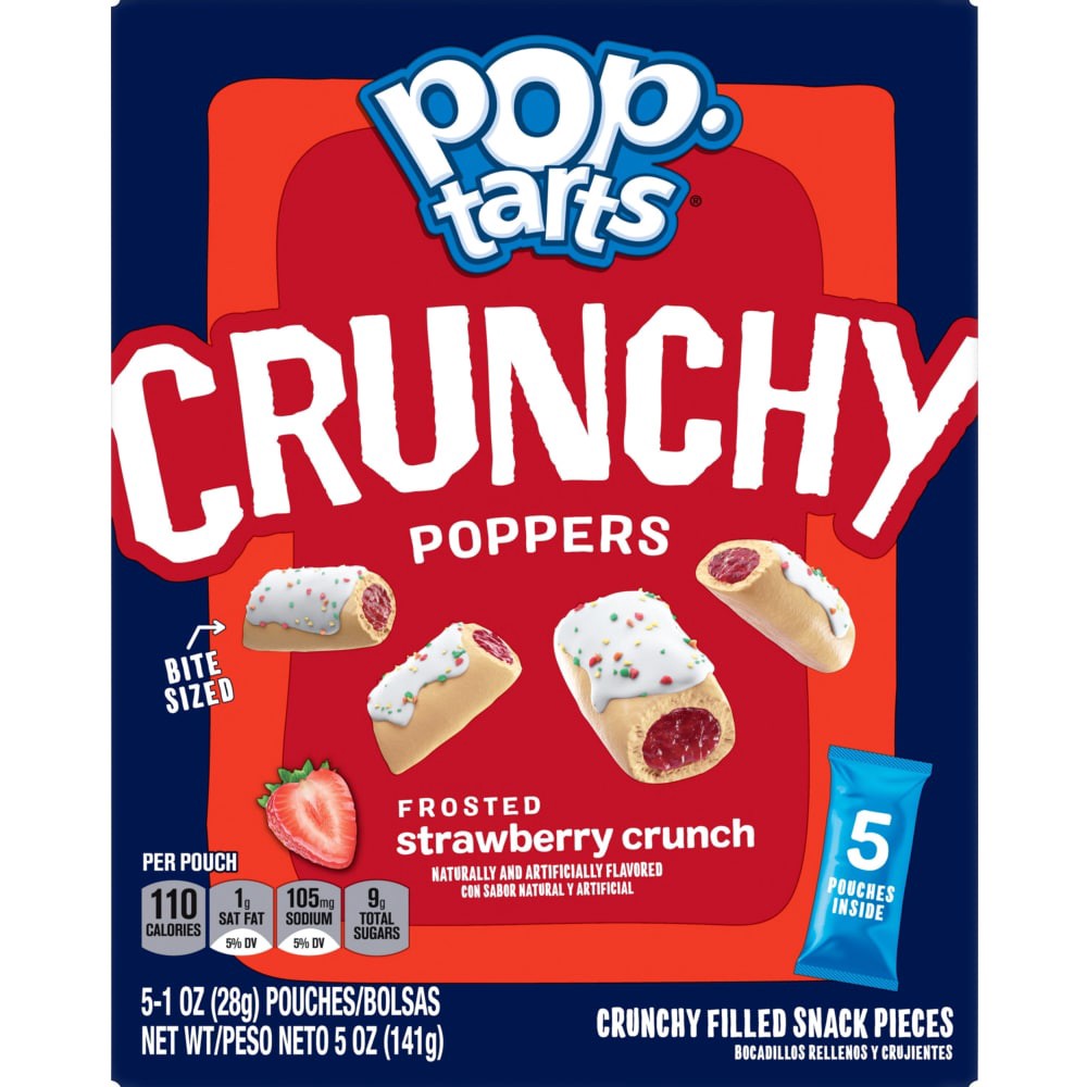 slide 6 of 6, Pop-Tarts Crunchy Poppers Crunchy Filled Snack Pieces, 5 ct