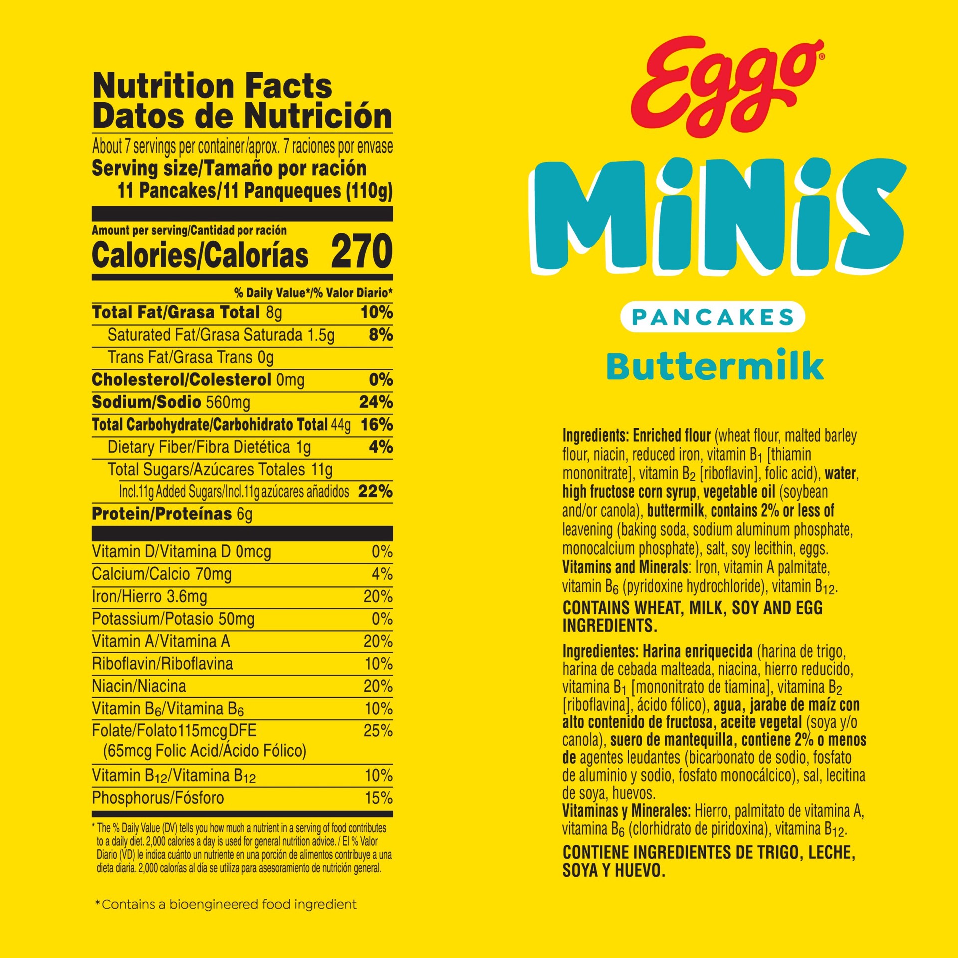 slide 2 of 5, Eggo Pancakes, Original, Minis, Family Pack, 80 ct