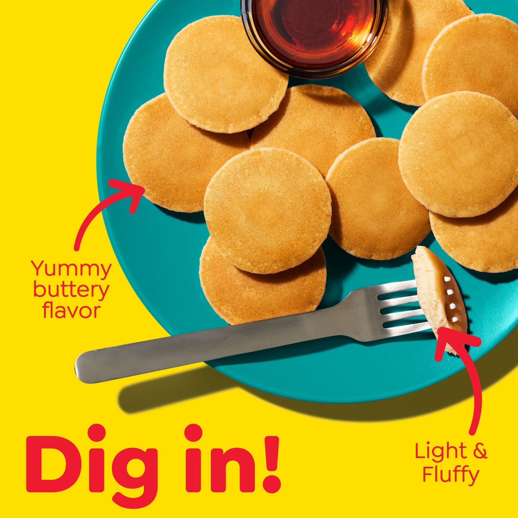 slide 5 of 5, Eggo Pancakes, Original, Minis, Family Pack, 80 ct