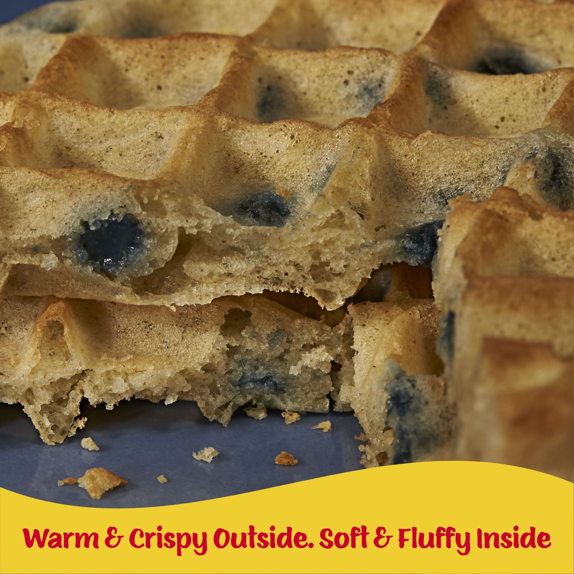 slide 5 of 7, Eggo Blueberry Frozen Waffles, 29.6 oz