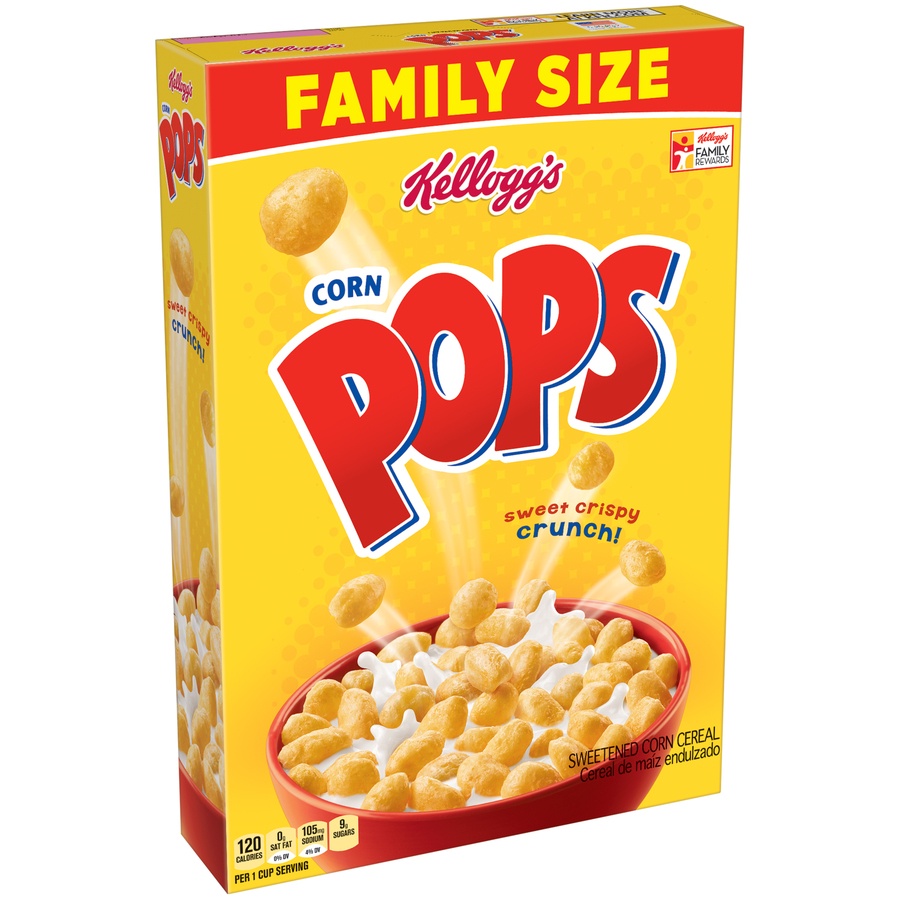 slide 2 of 7, Corn Pops Kellogg's Corn Pops Breakfast Cereal Original, 21.4 oz