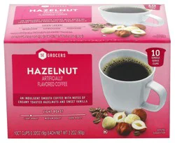 SE Grocers Single Serve Hazelnut Coffee 10 Count