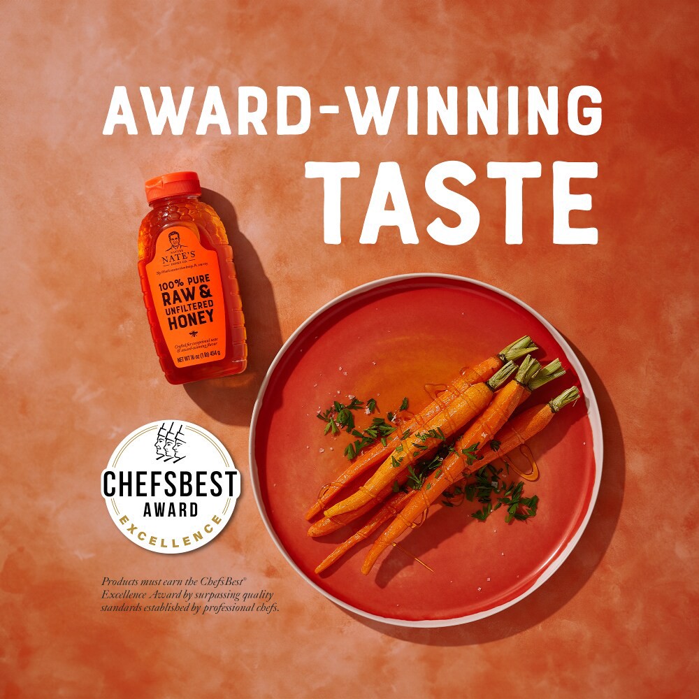 slide 5 of 6, Nature Nate's Nature Nate’s 100% Pure, Raw & Unfiltered Honey, 16oz, 16 oz