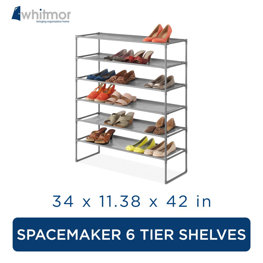slide 3 of 3, Whitmor Spacemaker 6 Tier Shelves, 1 ct