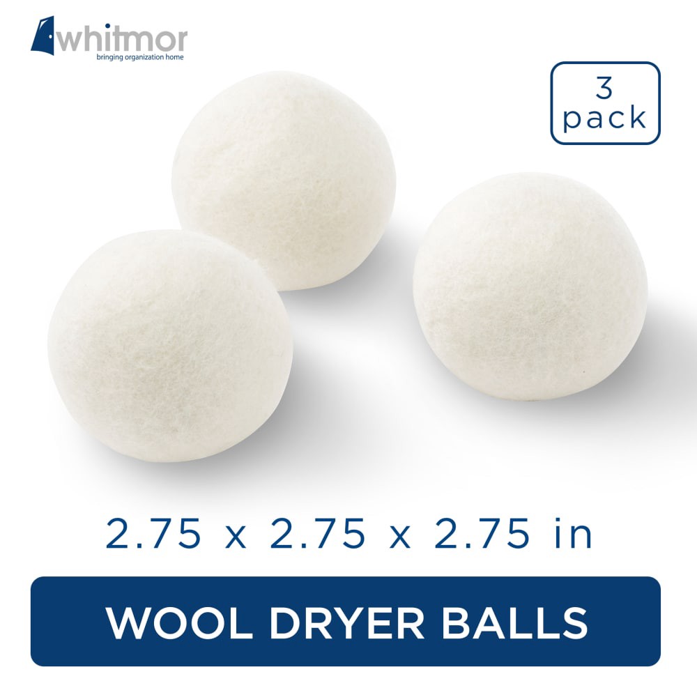 slide 3 of 3, Whitmor Wool Dryer Balls, 3 ct